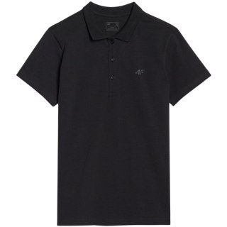 Koszulka damska polo 4F F514 głęboka czerń 4FWMM00TPTSF514 20S