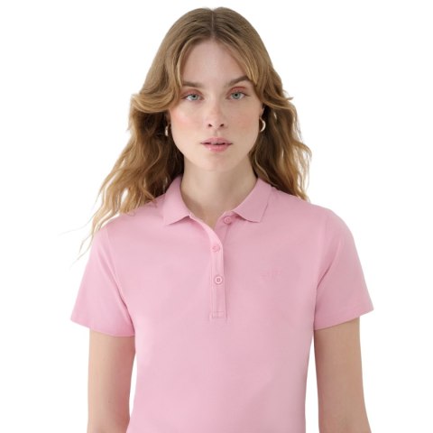 Koszulka damska polo 4F F514 jasny róż 4FWMM00TPTSF514 56S