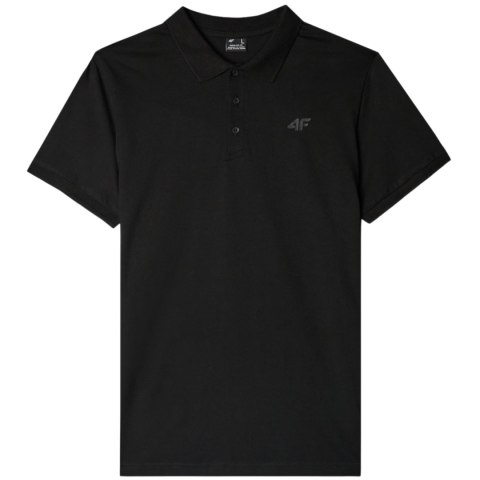 Koszulka męska polo 4F M367 głęboka czerń 4FWMM00TPTSM367 20S Koszulka męska polo 4F M367 głęboka czerń 4FWMM00TPTSM367 20S