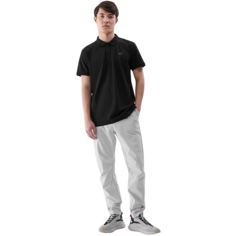 Koszulka męska polo 4F M367 głęboka czerń 4FWMM00TPTSM367 20S Koszulka męska polo 4F M367 głęboka czerń 4FWMM00TPTSM367 20S
