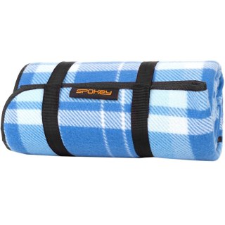 Koc piknikowy Spokey 130x150 cm Picnic Moor niebieski 925069