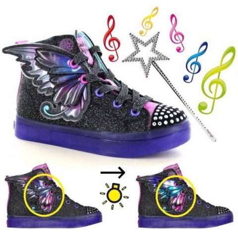 Buty Skechers Twi-Lites 2.0 Twinkle Wishes Jr 314350L-BKMT