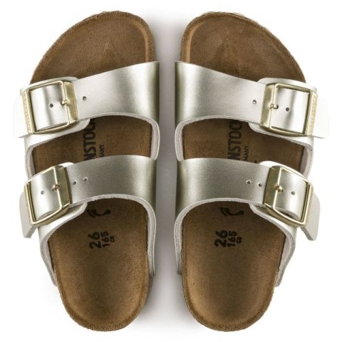 Klapki dziewczęce Birkenstock Arizona Kids Birko-Flor Electric Metallic Gold narrow wąskie (1014841) Klapki dziewczęce Birkenstock Arizona Kids Birko-Flor Electric Metallic Gold narrow wąskie (1014841)