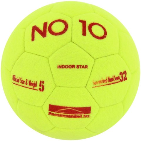 Piłka nożna NO10 Indoor Star żółta 56030 Piłka nożna NO10 Indoor Star żółta 56030