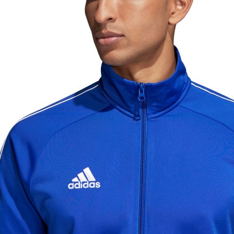 Bluza męska adidas Core 18 Polyester Jacket niebieska CV3564 Bluza męska adidas Core 18 Polyester Jacket niebieska CV3564