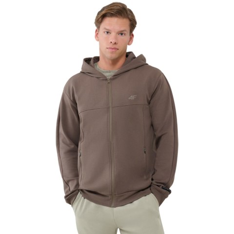 Bluza męska 4F M1537 ciemny brązowy 4FWSS25TSWSM1537 80S
