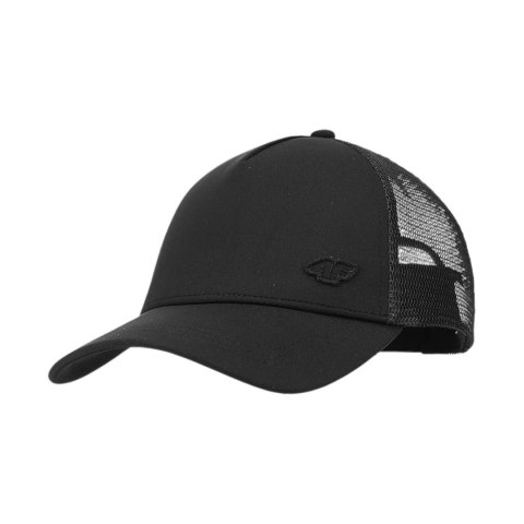 Czapka z daszkiem 4F U401 głęboka czerń 4FWSS25ACABU401 20S Czapka z daszkiem 4F U401 głęboka czerń 4FWSS25ACABU401 20S