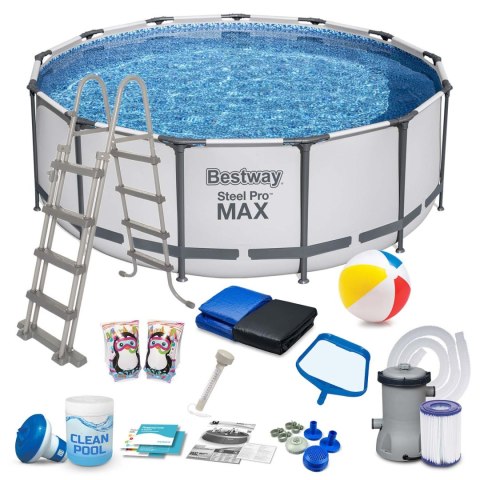 Basen ogrodowy stelażowy 396 x 122 cm 18w1 Bestway 5618W Basen ogrodowy stelażowy 396 x 122 cm 18w1 Bestway 5618W