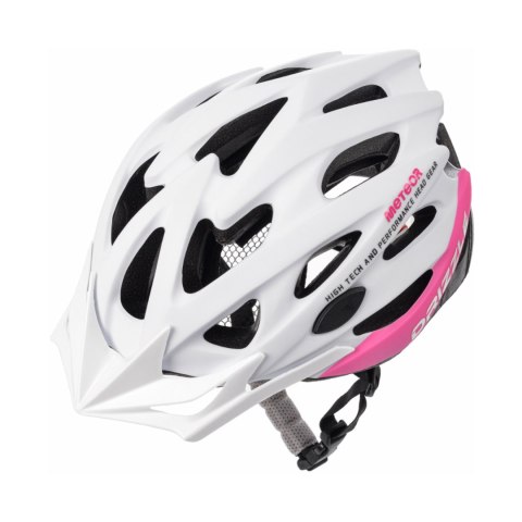 Kask rowerowy Meteor MV29 Drizzle L 58-61 cm biało-różowy 16918