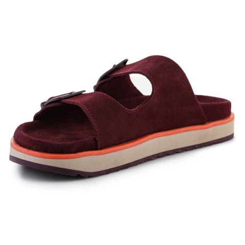 Klapki D.Franklin Nordic Sandal Buckle W DFSH405004-BURG