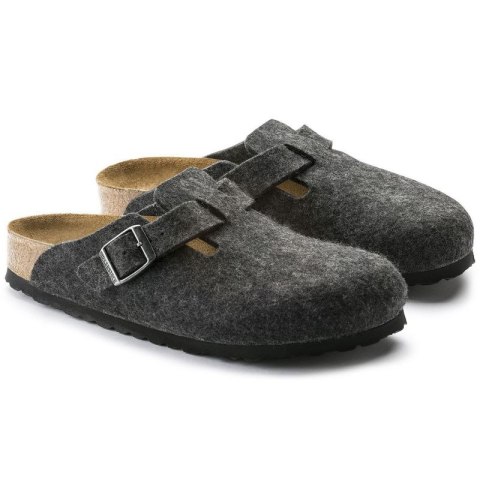 Klapki Birkenstock Boston FE Anthrazit 160373