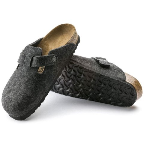 Klapki Birkenstock Boston FE Anthrazit 160373
