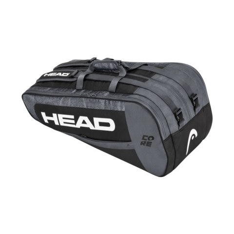 Torba tenisowa Head Core 9R Supercombi czarno-szara 283391 Torba tenisowa Head Core 9R Supercombi czarno-szara 283391