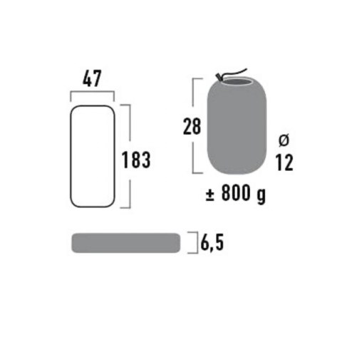 Materac High Peak Texas 185x47x6,5cm 41003