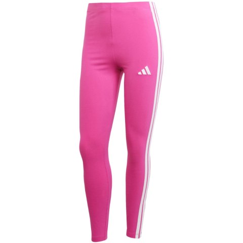 Legginsy damskie adidas Essentials 3-Stripes Cotton różowe JC5577