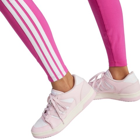 Legginsy damskie adidas Essentials 3-Stripes Cotton różowe JC5577
