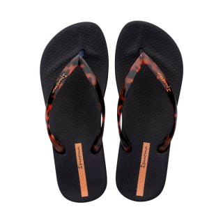 Klapki damskie Ipanema Anat Connect czarno-brązowe 83648-AR100