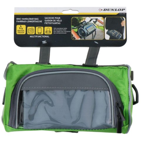 Torba rowerowa sakwa na kierownicę Dunlop 2w1 zielona 1042329 Torba rowerowa sakwa na kierownicę Dunlop 2w1 zielona 1042329