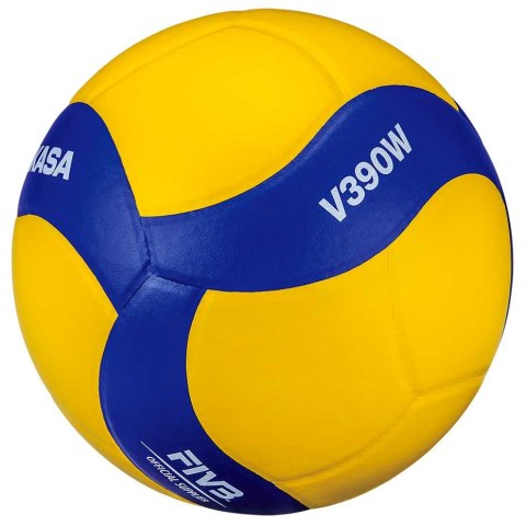 Piłka siatkowa Mikasa zółto-niebieska V390W Piłka siatkowa Mikasa zółto-niebieska V390W