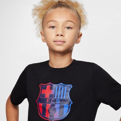 Koszulka Nike FC Barcelona Crest Tee Jr FZ0034-010 Koszulka Nike FC Barcelona Crest Tee Jr FZ0034-010