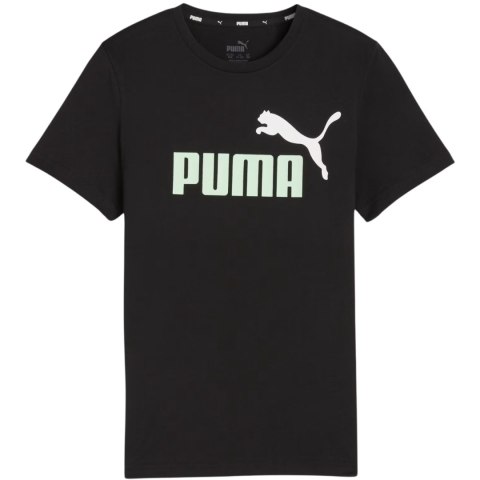 Koszulka dla dzieci Puma ESS+ 2 Col Logo Tee B czarna 586985 34 Koszulka dla dzieci Puma ESS+ 2 Col Logo Tee B czarna 586985 34