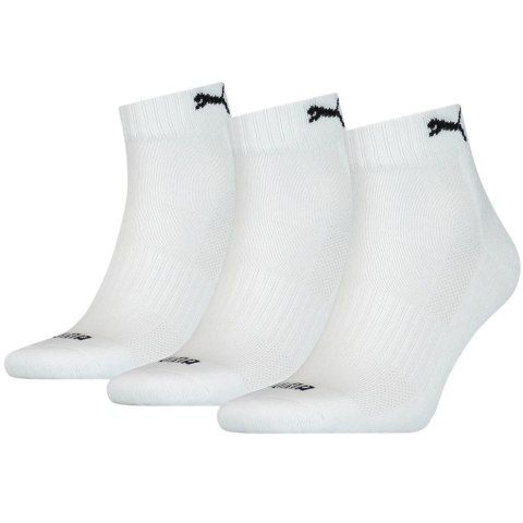 Skarpety Puma Cushioned Quarter 3Pack Unisex białe 907943 02 Skarpety Puma Cushioned Quarter 3Pack Unisex białe 907943 02