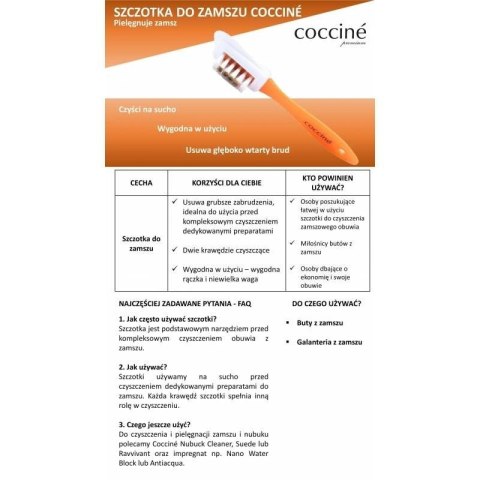 Szczotka do czyszczenia zamszu Coccine DA0234
