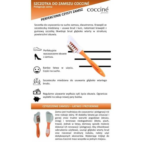 Szczotka do czyszczenia zamszu Coccine DA0234