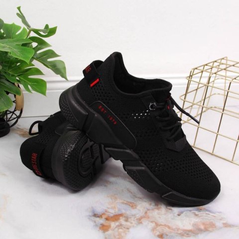 Buty sportowe tekstylne Big Star W JJ274273 czarne Buty sportowe tekstylne Big Star W JJ274273 czarne