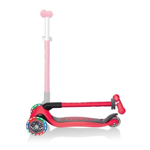 Hulajnoga 3-kołowa Globber Primo Foldable Lights 432-102-2 New Red