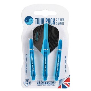 Harrows Twin Pack shafty Supergrip + piórka Retina HS-TNK-000013682