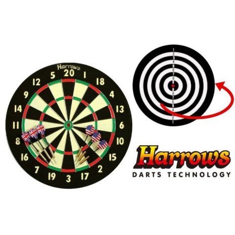 Tarcza Harrows Champion Family Paper Dart Game dwustronna HS-TNK-000013077 Tarcza Harrows Champion Family Paper Dart Game dwustronna HS-TNK-000013077