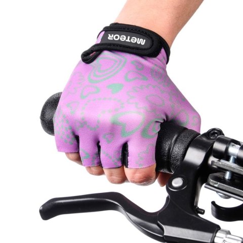 Rękawiczki rowerowe Meteor Flower Jr 23376