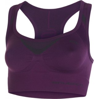 Biustonosz, stanik sportowy Brubeck Fitness Crop Top CR10070 purpurowy