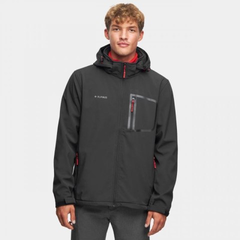 Kurtka Softshell Alpinus Stenshuvud czarna BR43371