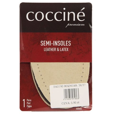 Wkładki Coccine skórzane półwkładki na lateksie DA0190