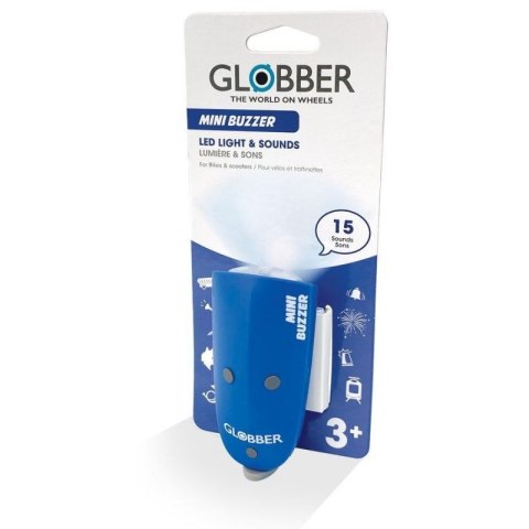 Lampka LED + klakson Globber Mini Buzzer 530-100 DE1 Lampka LED + klakson Globber Mini Buzzer 530-100 DE1