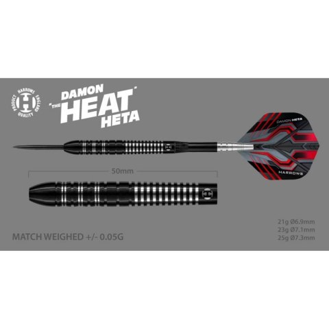Rzutki Harrows Damon Heta 90% Steeltip HS-TNK-000016452