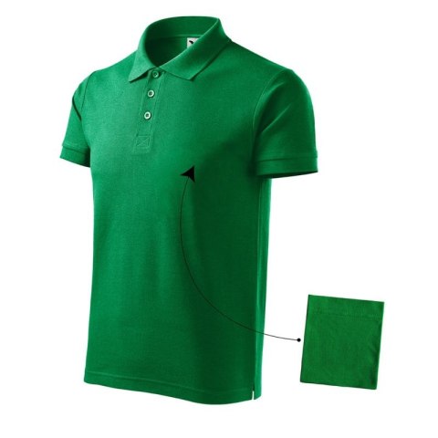 Koszulka polo Malfini Cotton M MLI-21216 zieleń trawy Koszulka polo Malfini Cotton M MLI-21216 zieleń trawy