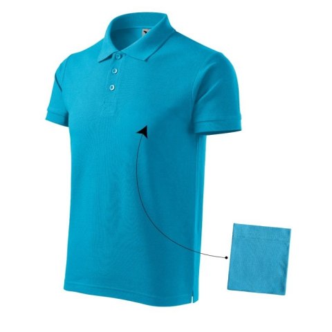 Koszulka polo Malfini Cotton M MLI-21244 turkus Koszulka polo Malfini Cotton M MLI-21244 turkus