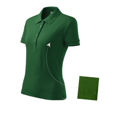 Koszulka polo Malfini Cotton W MLI-21306 zieleń butelkowa Koszulka polo Malfini Cotton W MLI-21306 zieleń butelkowa