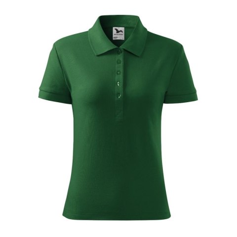 Koszulka polo Malfini Cotton W MLI-21306 zieleń butelkowa Koszulka polo Malfini Cotton W MLI-21306 zieleń butelkowa