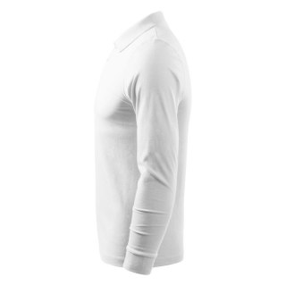 Koszulka polo Malfini Single J. LS M MLI-21100 biały