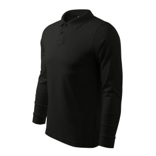 Koszulka polo Malfini Single J. LS M MLI-21101 czarny