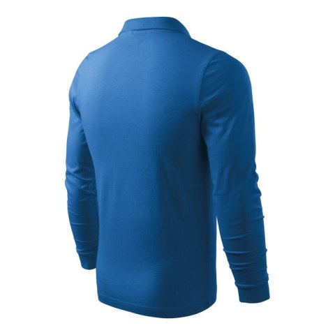 Koszulka polo Malfini Single J. LS M MLI-21114 lazurowy
