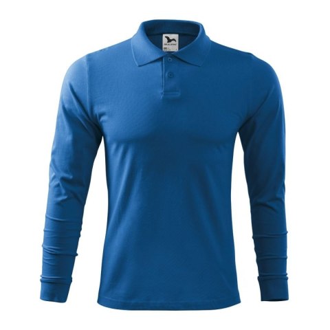 Koszulka polo Malfini Single J. LS M MLI-21114 lazurowy
