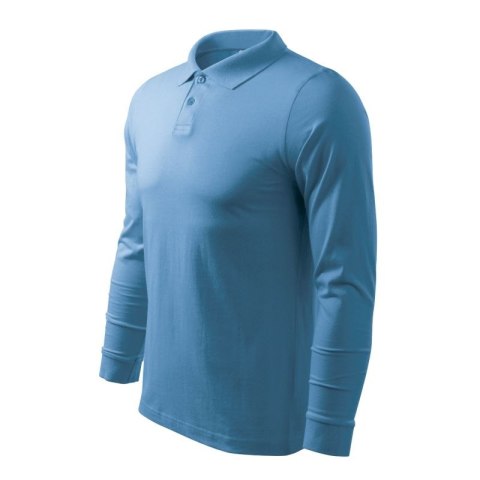 Koszulka polo Malfini Single J. LS M MLI-21114 lazurowy