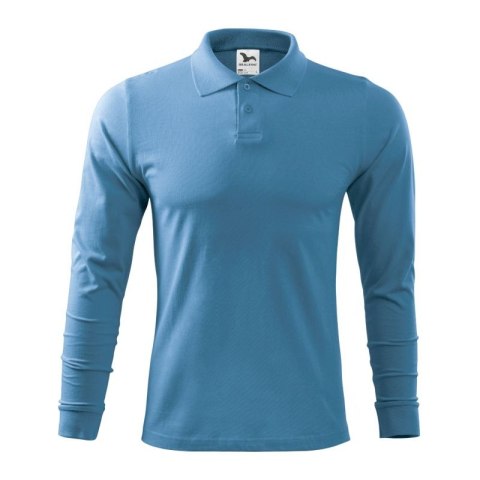 Koszulka polo Malfini Single J. LS M MLI-21114 lazurowy