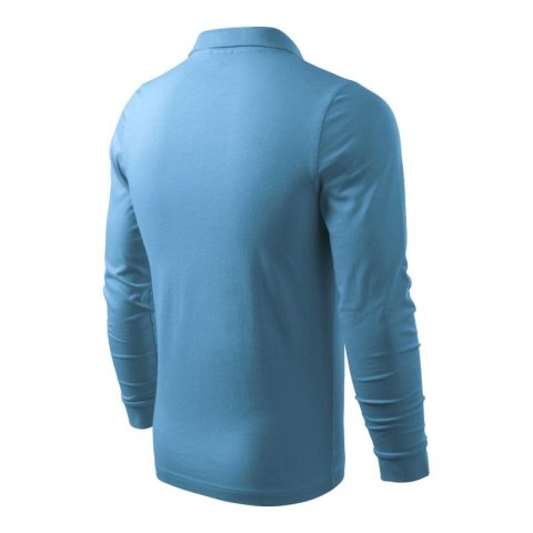 Koszulka polo Malfini Single J. LS M MLI-21114 lazurowy