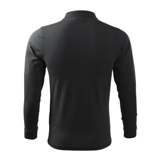 Koszulka polo Malfini Single J. LS M MLI-21194 ebony gray